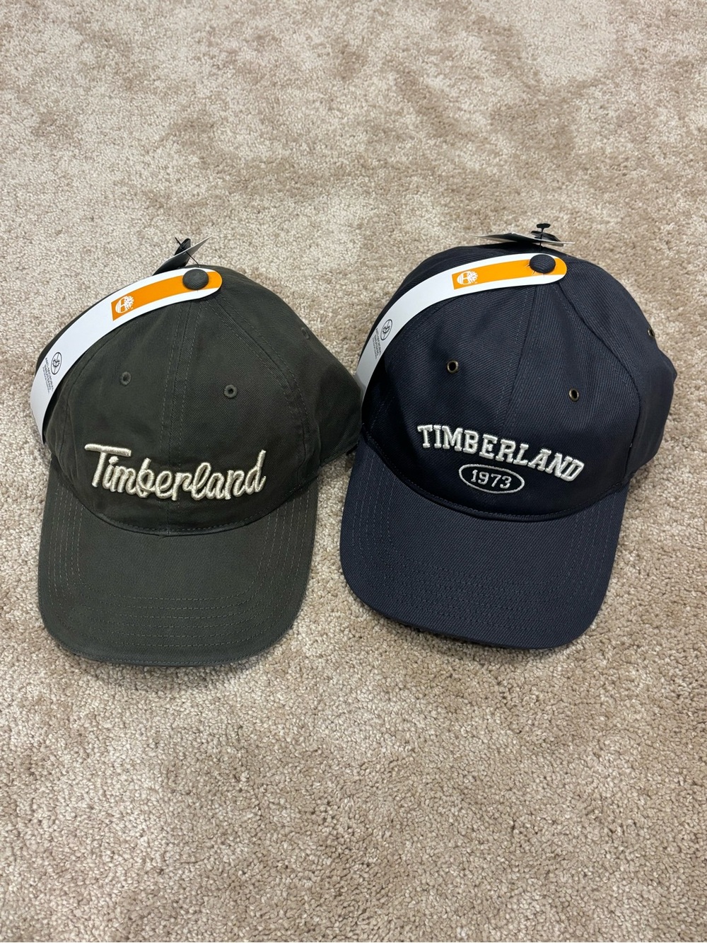 Timberland 2-Pack Baseball Caps - Olive Green & Navy